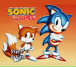 Sonic the Hedgehog - SNES Title Screen